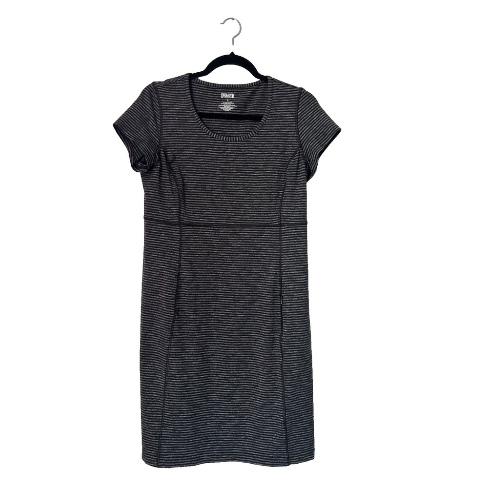 Duluth Trading Co NoGA Dress Size S‎ Black Classic Short Sleeve UPF Performance